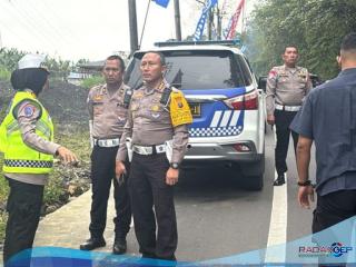 Dir Lantas Polda Sumut Lakukan Pengecekan Arus Wisata di Kabupaten Karo